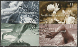 BRD 2007 Mi-Nr. Aus Block 70 4er Block 2578+2585-87o Gest. EST. Weiden 40 Jahre Deutsche Sporthilfe ( EK26/1 ) - Used Stamps