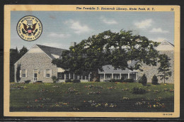 New York, Hyde Park, Roosevelt Library, Unused, Stained - Andere & Zonder Classificatie