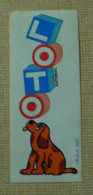 AUTOCOLLANT LOTO - CHIEN VERTICAL - Stickers