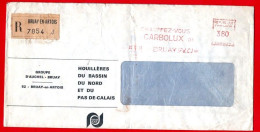 Enveloppe à En-tête HBNPC Et Flamme Chauffez-vous Au Carbolux. Bruay En Artois 28/05/1969. - Covers & Documents