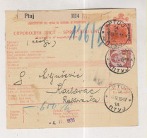 YUGOSLAVIA PTUJ 1936 Nice Parcel Card - Cartas & Documentos