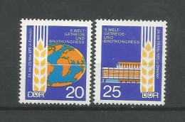 DDR 1970 5th World Cereal And Bread Congress  Y.T. 1266/1267 ** - Nuevos