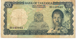 TANZANIA  P3c 20 SHILLINGS 1966  FINE NO P.h. - Tanzanie