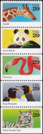 1992 29 Cents Wild Animals, Booklet Pane Of 5, MNH - Neufs