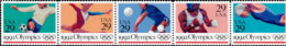 1992 25 Cents Summer Olympics, Strip Of 5, MNH - Nuevos