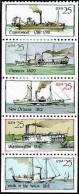 1988 25 Cents Steamboats, Booklet Pane Of 5, MNH - Nuovi