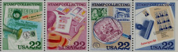 1986 22 Cents Stamp Collecting, Booklet Pane Of 4, MNH - Nuovi