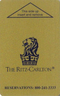 STATI UNITI  KEY HOTEL  The Ritz-Carlton - Reservations: 800-241-3333 (gold) Locint. - Hotelsleutels (kaarten)