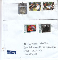 Irland, 2 Briefe, Gelaufen / Ireland, 2 Covers, Postally Used - Brieven En Documenten
