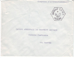 Mayenne Réseau Automobile Rural - Andouillé CP N°1 - Type F7 - St Germain Le Guillaume - Manual Postmarks