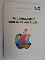 CADEAU   GIFT CARD  /  APPLE  / CARD ON BLISTER  /  DIFFERENT €  50, /  CARD   / NOT LOADED MINT CARD ** 16674 ** - Gift Cards