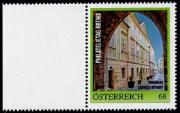 PM  Philatelietag  Krems - Wohnhaus Kremser Schmidt Ex Bogen Nr.  8126425  Vom 13.4.2018 Postfrisch - Personnalized Stamps