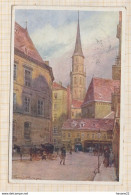 8AK4413 Wien - Michaelerkirche / Künstlerkarte V. Hans Götzinger 2SCANS - Kirchen