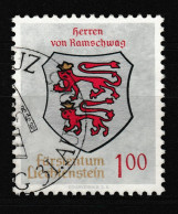 Liechtenstein 1965 Coat Of Arms County Ramschwag 1F Used - Timbres