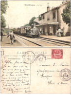 89 - SAINT-FARGEAU - La Gare  (animée-locomotive-vapeur) - Otros & Sin Clasificación