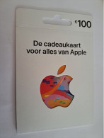 CADEAU   GIFT CARD  /  APPLE  / CARD ON BLISTER  /  DIFFERENT €  100,- /  CARD   / NOT LOADED MINT CARD ** 16675 ** - Cartes Cadeaux