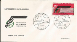 Côte D'Ivoire  FDC 1er Jour 1963  Air Afrique   N°Y&T  P.A 30 - Côte D'Ivoire (1960-...)