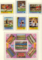 Football / Soccer / Fussball - WM 1978: Liberia  6 W + Bl ** - 1978 – Argentine