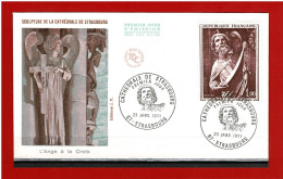 F.D.C - 1971 - N° 1654 - ENVELOPPE PREMIER JOUR - 23 JANV 1971 - STRASBOURG - CATHEDRALE DE STRASBOURG  -  COTE : 3.50 € - 1970-1979