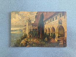 Hans Rud Schulze Kloster Am See Carte Postale Postcard - Paintings