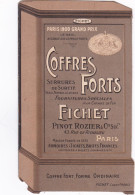 Petit Livret Publicitaire En Forme De Coffre-fort -FICHET-PARIS 1900 Le Seul Accordé Aux Coffres Forts 1900/20 -19-05-24 - Andere & Zonder Classificatie
