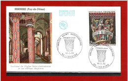 F.D.C - 1973 - N° 1741 - ENVELOPPE PREMIER JOUR - 10-2-73 - ISSOIRE  -  EGLISE SAINTE AUSTREMOINE - COTE:6.00 € - 1970-1979