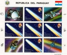 Paraguay 1986, Halley Comet, BF - Amérique Du Sud
