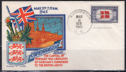1945 Staehle Cover - World War II, Copenhagen Liberated, Washington DC, May 5 - Lettres & Documents