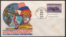 1944 Staehle Cover - World War II, US Forces Invade The Philippines, Oct 20 - Brieven En Documenten