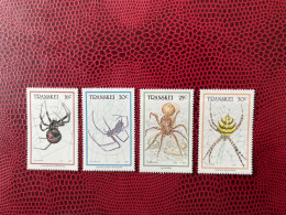 Transkei 1987 SUD AFRICAIN 4v Neuf MNH ** Mi YT 206 209 Insectes Insect Insekt Inseto Insetto SOUTH WEST AFRICA - Sonstige & Ohne Zuordnung
