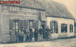RARE CPA : IMBERMAIS CAFE GERMAIN ANIME CHASSEUR DEVANTURE EPICERIE MERCERIE PHOTO DUBOIS IMBERNAIS 28 - Other & Unclassified