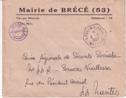 Mayenne Réseau Automobile Rural - Gorron CP N°5 - Type F7 - Brécé - Manual Postmarks