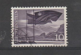 Liechtenstein 1959-64 View On The Rhine And Flag 10 R ° Used - Usados