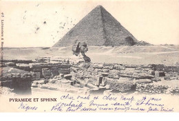 Egypte.n°58409.carte Maximum.pyramide Et Sphinx - Altri & Non Classificati