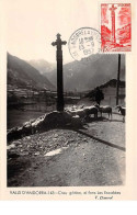 Andorre.n°57845.valls D'andorra.creu Gotica.al Fons Les Escaldes.carte Maximum - Andorre