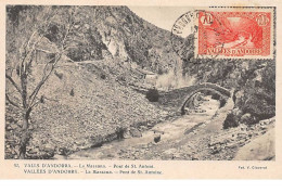 Andorre.n°57860.la Massana.pont De St Antoine.carte Maximum - Andorra