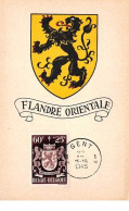 1945 - Carte Maximum - N°151307 - Belgique - Blason De Flandre Orientale - Cachet - Gent - Autres & Non Classés