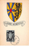 1945 - Carte Maximum - N°151305 - Belgique - Blason De Flandre Occidentale - Cachet - Brugge - Otros & Sin Clasificación