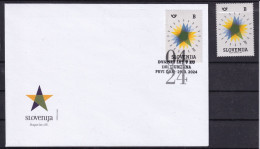 3333 B76 Slovenia 2024 FDC + MNH 20th Anniversary Of Slovenia's Membership Of The European Union - Other & Unclassified