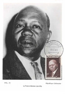 1960 - Carte Maximum - N°151333 - Gabon - Le Premier Ministre Léon Mba - Cachet - Libreville - Gabun