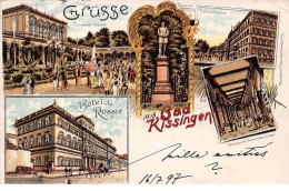 Allemagne - N°65890 - Grüsse Aus Bad Kissingen - Hôtel De Russie - Multi-vues - Bad Kissingen