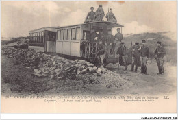 CAR-AALP9-BELGIQUE-0821 - Guerre De 1914-conflit Europeen-En Belgique-La Panne -Corps De Garde Belge Dans Un Tramway - De Panne