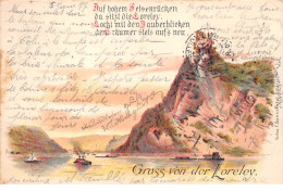 Allemagne - N°63520 - Gruss Von Der Loreley - 1897 - Loreley