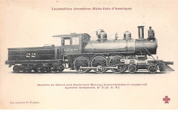 Etat-unis . N°50924 . Locomotive . 22 Detroit And Mackinack Railway . Train. - Andere & Zonder Classificatie