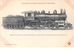 Etats-unis . N°50928 . Baltimore And Ohio . Railway . Train . Locomotive . - Other & Unclassified