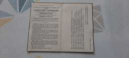 Constant Vermeire Geb. Ooigem / Oyghem 1875- Getr. E. Sabbe/C. Pattyn - Gest. Menen 07/07/1957 - Devotion Images