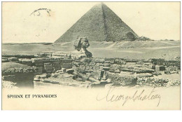 Egypte. N°34993.sphinx Et Pyramides.carte Maximum. - Guiza