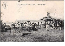 Djibouti . N°47345 . Le Marché - Gibuti