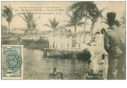 COTE D'IVOIRE.n°31154.GRAND BASSAM.14 JUILLET 1905.COURSES EN BAQUET SUR LA LAGUNE - Côte-d'Ivoire
