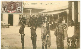 Cote D Ivoire. N°35375.aboisso.fillettes Apportant Du Caoutchoue.beauté - Elfenbeinküste